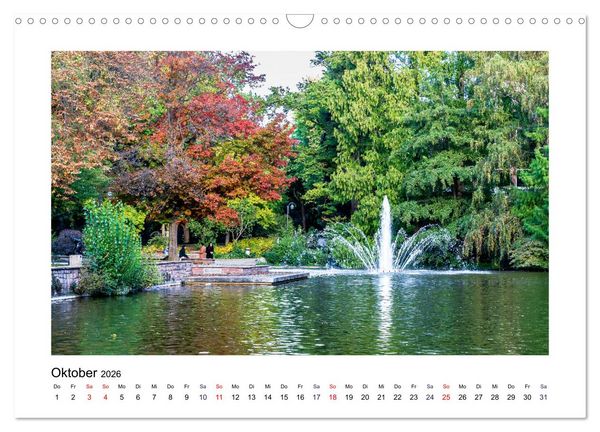 Produktbild: Frankfurt - Parks und G&auml;rten (Wandkalender 2026 DIN A3 quer), CALVENDO Monatskalender