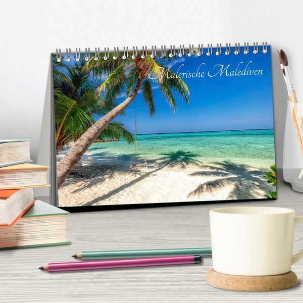 Produktbild: Malerische Malediven (Tischkalender 2026 DIN A5 quer), CALVENDO Monatskalender