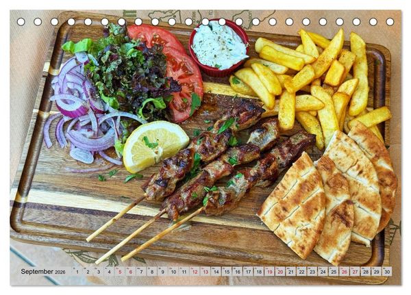 Produktbild: Griechisch Lecker (Tischkalender 2026 DIN A5 quer), CALVENDO Monatskalender