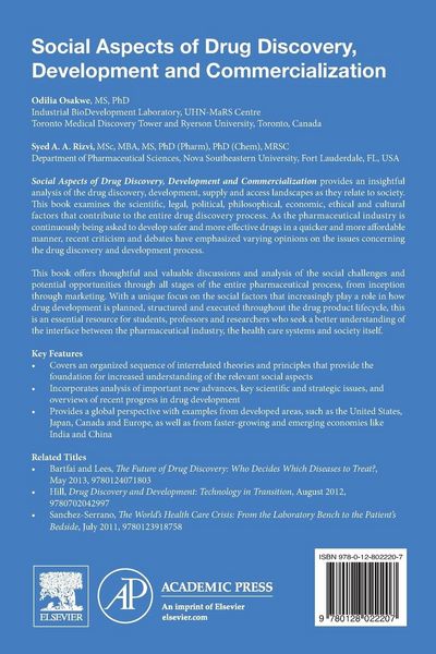 Produktbild: Social Aspects of Drug Discovery, Development and Commercialization