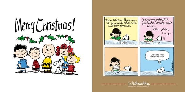 Produktbild: Peanuts Geschenkbuch: Frohe Weihnachten mit Snoopy und den Peanuts