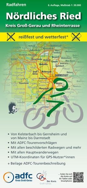 Radfahren - Nördliches Ried / Kreis Groß-Gerau und Rheinterrasse, Sonstige von Michael Messer, Meki Landkarten, 978-3-947593-21-7
