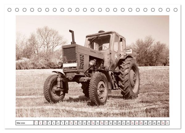 Produktbild: Von Lanz Bulldog bis Hanomag Traktor - Klassiker 1926 - 1975 (Tischkalender 2026 DIN A5 quer), CALVENDO Monatskalender