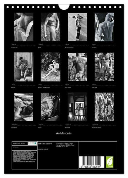 Produktbild: Au Masculin (Calendrier mural 2026 DIN A4 horizontal), CALVENDO calendrier mensuel