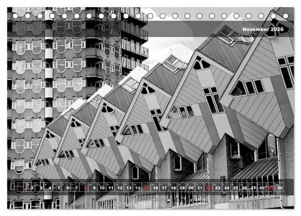 Produktbild: Architektur: Geometrie des Lichts (Tischkalender 2026 DIN A5 quer), CALVENDO Monatskalender