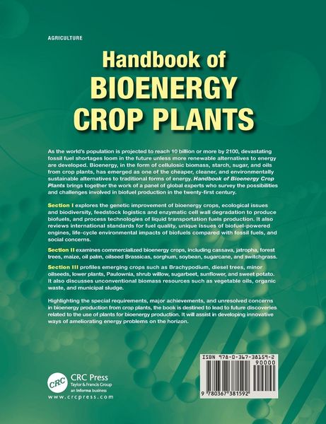 Produktbild: Handbook of Bioenergy Crop Plants