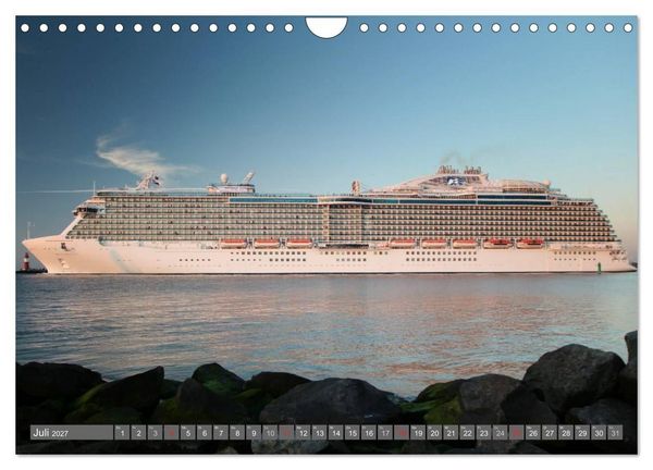 Produktbild: Kreuzfahrt Warnem&uuml;nde (Wandkalender 2027 DIN A4 quer), CALVENDO Monatskalender