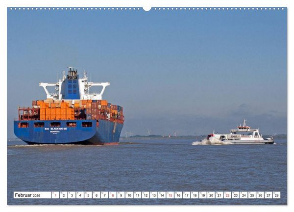 Produktbild: Die Nordsee zwischen Stade und Pellworm (hochwertiger Premium Wandkalender 2026 DIN A2 quer), Kunstdruck in Hochglanz