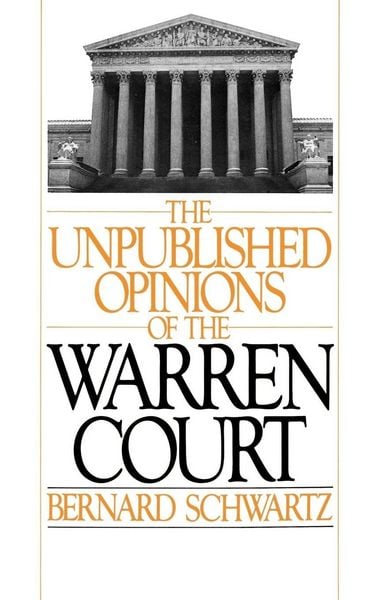 Produktbild: The Unpublished Opinions of the Warren Court