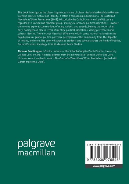 Produktbild: The Contested Identities of Ulster Catholics