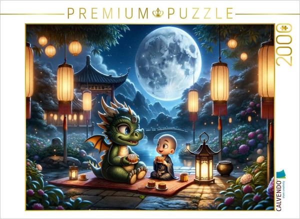 Produktbild: CALVENDO Puzzle Mondscheinm&auml;rchen im Garten der Stille | 2000 Teile Lege-Gr&ouml;&szlig;e 90x67cm Foto-Puzzle f&uuml;r gl&uuml;ckliche Stunden