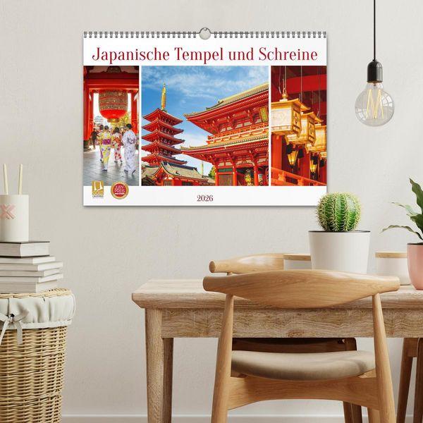 Produktbild: Japanische Tempel und Schreine (Wandkalender 2026 DIN A3 quer), CALVENDO Monatskalender