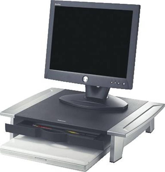 Fellowes 80311 Monitor-Erhöhung Höhen-Bereich: 10 bis 15 cm Schwarz, Silber