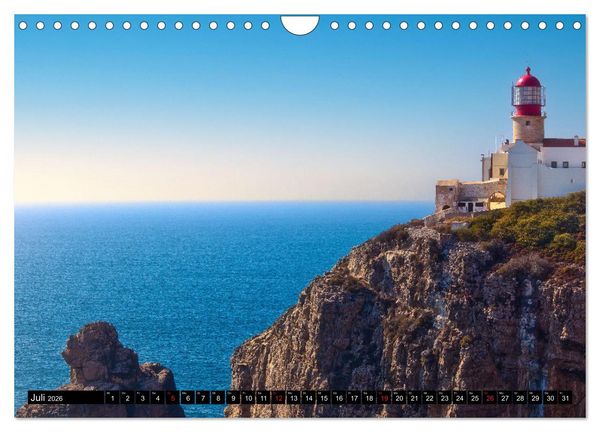 Produktbild: Leuchtt&uuml;rme - an Europas K&uuml;sten (Wandkalender 2026 DIN A4 quer), CALVENDO Monatskalender