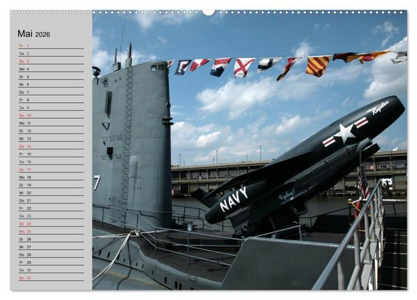 Produktbild: U-Boote. Milit&auml;rische Unget&uuml;me (hochwertiger Premium Wandkalender 2026 DIN A2 quer), Kunstdruck in Hochglanz