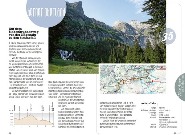 Produktbild: K&uuml;mmerly+Frey Erlebnis Schweiz Wandern zu Kraftorten - Wanderf&uuml;hrer