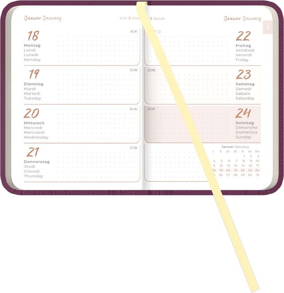 Produktbild: Lady Journal Mini Deluxe Purple 2027