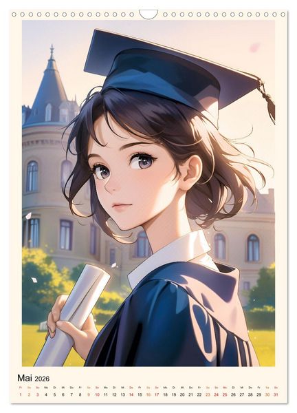 Produktbild: Manga - ein cooles Jahr (Wandkalender 2026 DIN A3 hoch), CALVENDO Monatskalender