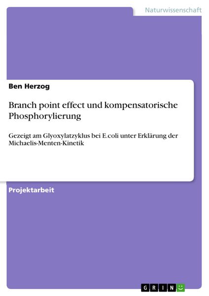 Produktbild: Branch point effect und kompensatorische Phosphorylierung