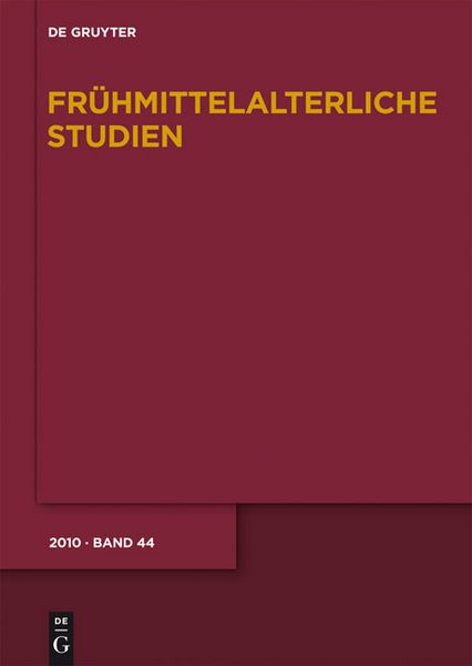Produktbild: Fr&uuml;hmittelalterliche Studien / 2010