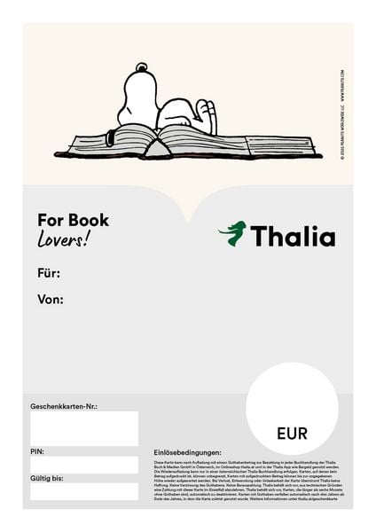 Geschenkkarte Snoopy PDF