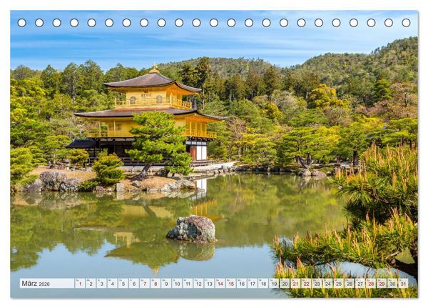 Produktbild: JAPAN Reise durch Zeit und Sch&ouml;nheit (Tischkalender 2026 DIN A5 quer), CALVENDO Monatskalender