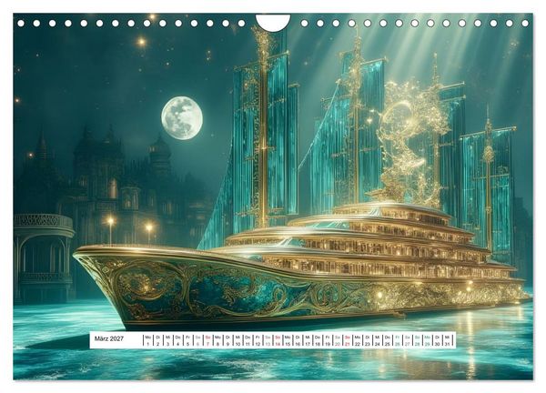 Produktbild: N&auml;chster Halt: Luxus Fantasien (Wandkalender 2027 DIN A4 quer), CALVENDO Monatskalender