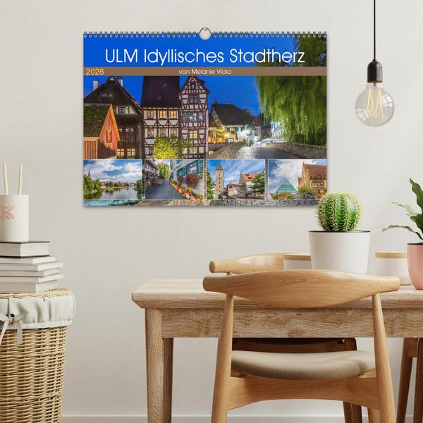 Produktbild: ULM Idyllisches Stadtherz (Wandkalender 2026 DIN A3 quer), CALVENDO Monatskalender