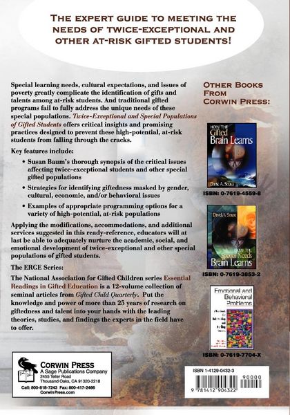Produktbild: Twice-Exceptional and Special Populations of Gifted Students