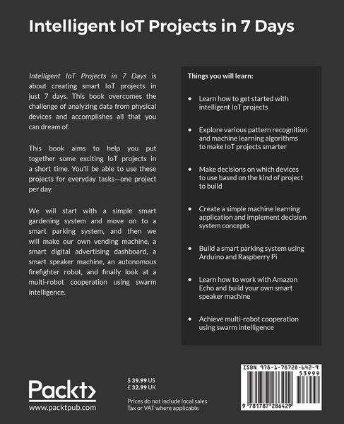 Produktbild: Intelligent IoT Projects in 7 Days