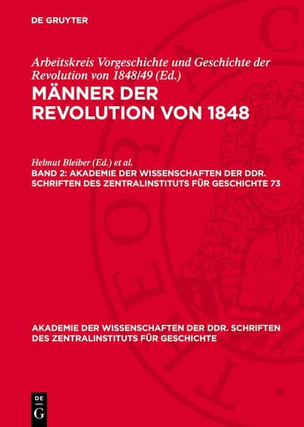 Produktbild: M&auml;nner der Revolution von 1848. Band 2