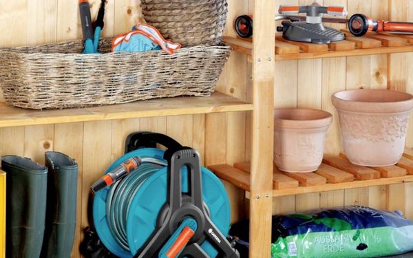 Produktbild: GARDENA 08007-20 Classic 50 Schlauchtrommel 1 St. Schwarz, T&uuml;rkis, Orange