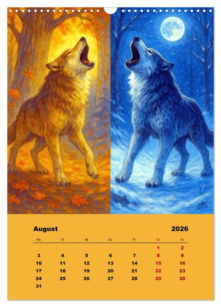 Produktbild: Spiegelwildnis (Wandkalender 2026 DIN A3 hoch), CALVENDO Monatskalender
