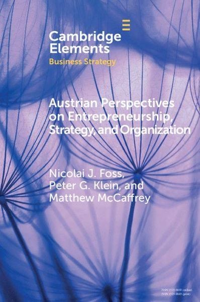 Produktbild: Austrian Perspectives on Entrepreneurship, Strategy, and Organization