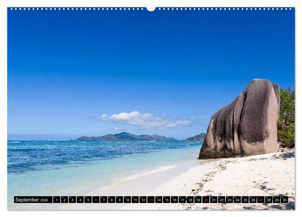 Produktbild: Seychellen. Sonneninseln - Mah&eacute;, La Digue, Praslin (Wandkalender 2026 DIN A2 quer), CALVENDO Monatskalender