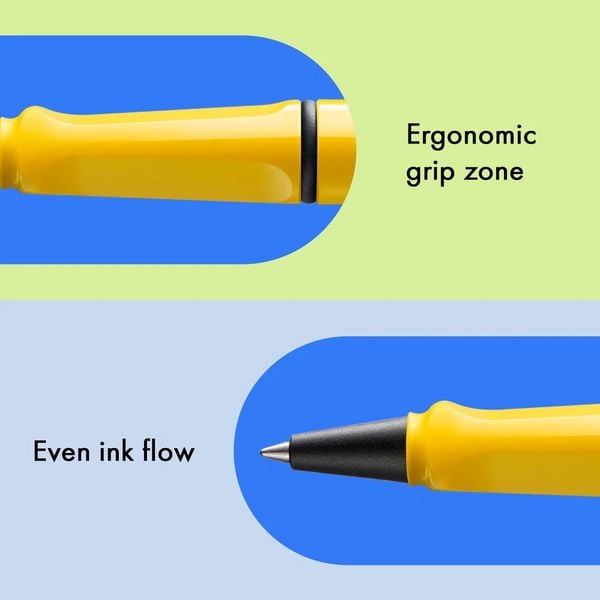 Produktbild: LAMY Tintenroller safari roll-ink mit T10 Tintenpatrone, yellow/gelb