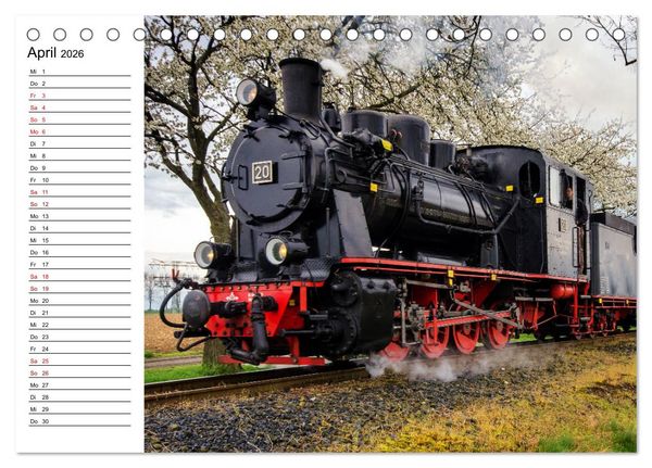 Produktbild: Die Mansfelder Bergwerksbahn (Tischkalender 2026 DIN A5 quer), CALVENDO Monatskalender