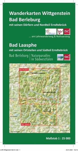 Produktbild: Wanderkarten-Set Bad Laasphe + Bad Berleburg