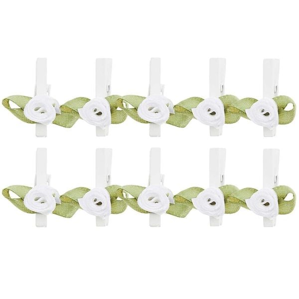 Produktbild: Clips R&ouml;schen, Wei&szlig;