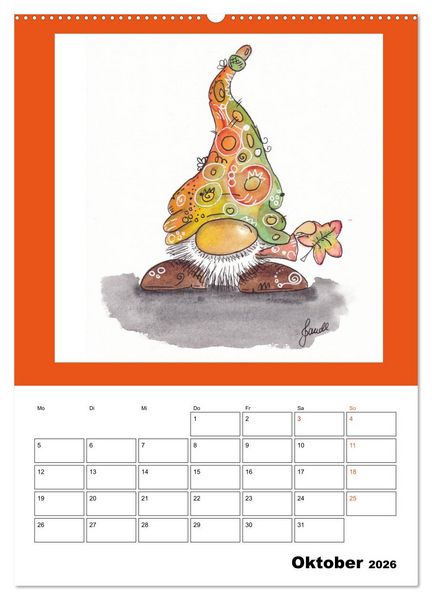 Produktbild: WichtelParade (hochwertiger Premium Wandkalender 2026 DIN A2 hoch), Kunstdruck in Hochglanz