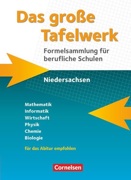 Produktbild: Das gro&szlig;e Tafelwerk f&uuml;r berufliche Schulen - Formelsammlung Niedersachsen
