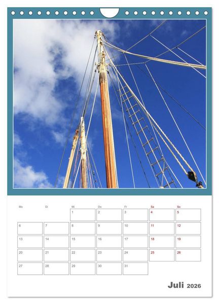 Produktbild: Pur maritim (Wandkalender 2026 DIN A4 hoch), CALVENDO Monatskalender