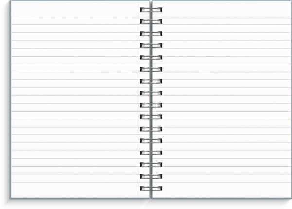 Produktbild: Burde Notizbuch A5 blau