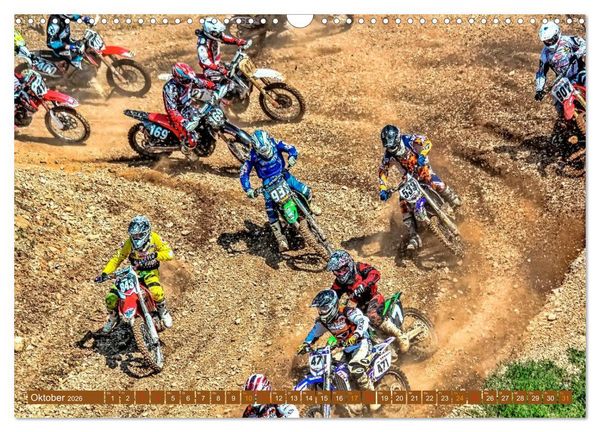 Produktbild: Motocross - mit vollem Risiko (Wandkalender 2026 DIN A3 quer), CALVENDO Monatskalender