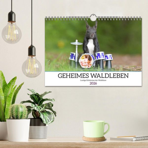 Produktbild: Geheimes Waldleben (Wandkalender 2026 DIN A4 quer), CALVENDO Monatskalender
