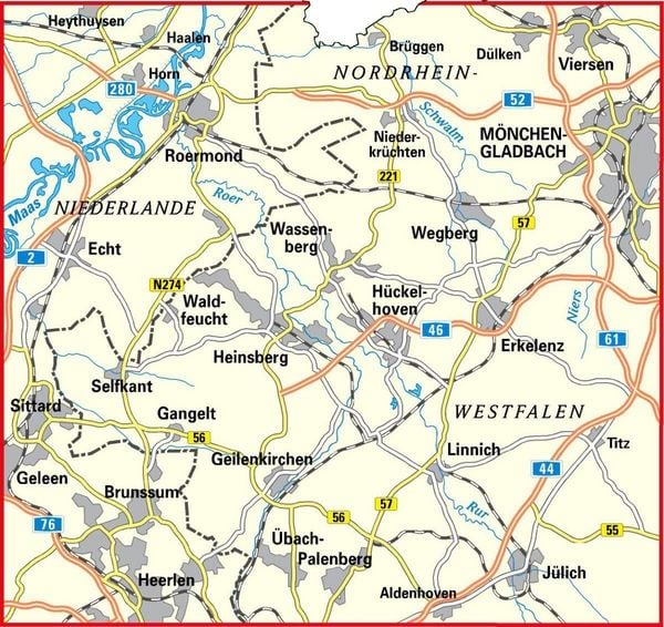 Produktbild: BVA Radwanderkarte Heinsberger Land mit Knotenpunkten 1:50.000
