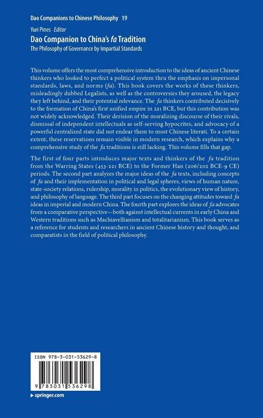 Produktbild: Dao Companion to China&rsquo;s fa Tradition