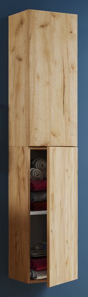 Produktbild: Holz Badm&ouml;bel Bad Hochschrank Badschrank Lendas