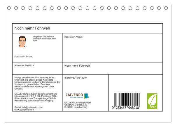 Produktbild: Noch mehr F&ouml;hrweh (Tischkalender 2026 DIN A5 quer), CALVENDO Monatskalender