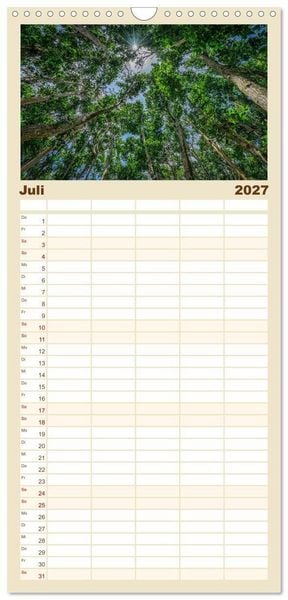 Produktbild: Familienplaner 2027 - Karibu Sansibar mit 5 Spalten (Wandkalender, 21 x 45 cm) CALVENDO